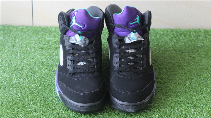 Air Jordan 5 Retro Black And Purple Grape